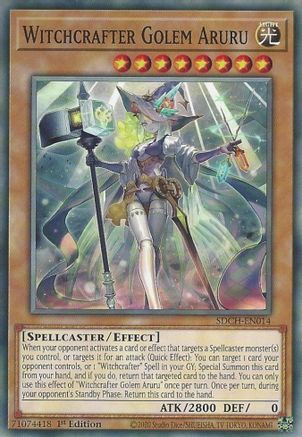 Witchcrafter Golem Aruru (SDCH-EN014) - Structure Deck: Spirit Charmers 1st Edition Structure Deck: Spirit Charmers Yugioh Single  Squirtle Squad Card Shop.