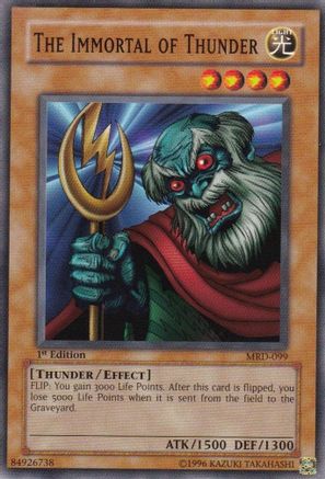 The Immortal of Thunder (MRD-099) - Metal Raiders Unlimited Metal Raiders Yugioh Single  Squirtle Squad Card Shop.