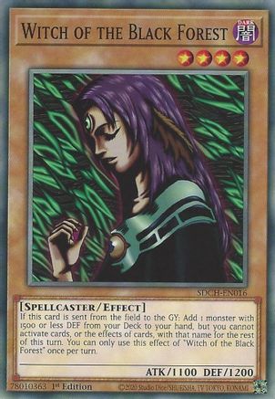 Witch of the Black Forest (SDCH-EN016) - Structure Deck: Spirit Charmers 1st Edition Structure Deck: Spirit Charmers Yugioh Single  Squirtle Squad Card Shop.