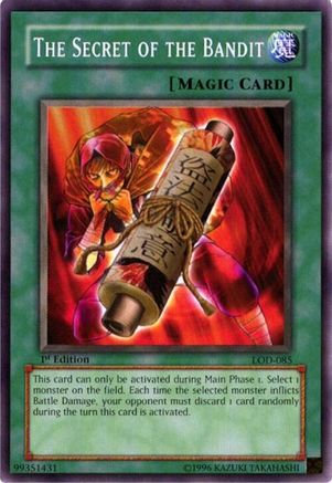The Secret of the Bandit (LOD-085) - Legacy of Darkness 1st Edition Legacy of Darkness Yugioh Single  Squirtle Squad Card Shop.