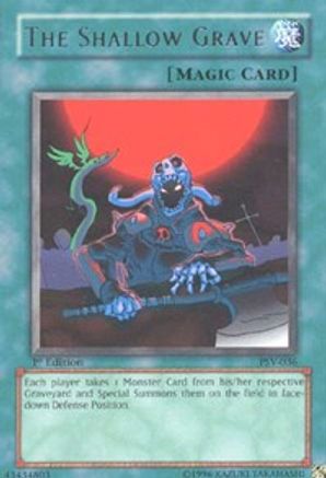 The Shallow Grave (PSV-036) - Pharaoh's Servant 1st Edition Pharaoh's Servant Yugioh Single  Squirtle Squad Card Shop.