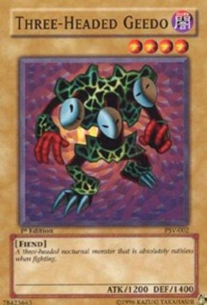 Three-Headed Geedo (PSV-002) - Pharaoh's Servant 1st Edition Pharaoh's Servant Yugioh Single  Squirtle Squad Card Shop.