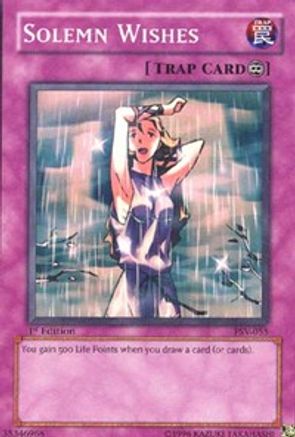 Solemn Wishes (PSV-055) - Pharaoh's Servant Unlimited Pharaoh's Servant Yugioh Single  Squirtle Squad Card Shop.