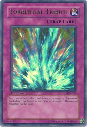 Torrential Tribute (LON-025) - Labyrinth of Nightmare Unlimited Labyrinth of Nightmare Yugioh Single  Squirtle Squad Card Shop.