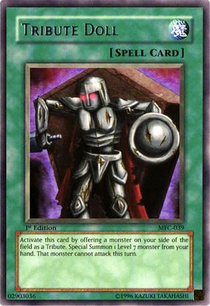 Tribute Doll (MFC-039) - Magician's Force 1st Edition Magician's Force Yugioh Single  Squirtle Squad Card Shop.