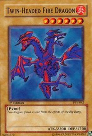 Twin-Headed Fire Dragon (PSV-042) - Pharaoh's Servant 1st Edition Pharaoh's Servant Yugioh Single  Squirtle Squad Card Shop.
