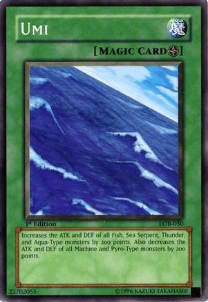 Umi (LOB-050) - The Legend of Blue Eyes White Dragon 1st Edition The Legend of Blue Eyes White Dragon Yugioh Single  Squirtle Squad Card Shop.
