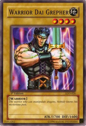 Warrior Dai Grepher (LOD-020) - Legacy of Darkness 1st Edition Legacy of Darkness Yugioh Single  Squirtle Squad Card Shop.