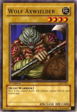 Wolf Axwielder (LOD-052) - Legacy of Darkness 1st Edition Legacy of Darkness Yugioh Single  Squirtle Squad Card Shop.