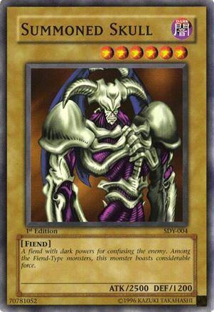 Summoned Skull (SDY-004) - Starter Deck: Yugi 1st Edition Starter Deck: Yugi Yugioh Single  Squirtle Squad Card Shop.