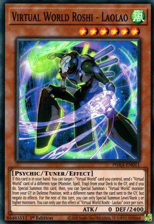 Virtual World Roshi - Laolao (PHRA-EN011) - Phantom Rage 1st Edition Phantom Rage Yugioh Single  Squirtle Squad Card Shop.