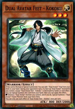 Dual Avatar Feet - Kokoku (PHRA-EN015) - Phantom Rage 1st Edition Phantom Rage Yugioh Single  Squirtle Squad Card Shop.
