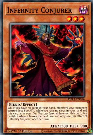 Infernity Conjurer (PHRA-EN016) - Phantom Rage 1st Edition Phantom Rage Yugioh Single  Squirtle Squad Card Shop.