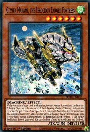 Gizmek Makami, the Ferocious Fanged Fortress (PHRA-EN022) - Phantom Rage 1st Edition Phantom Rage Yugioh Single  Squirtle Squad Card Shop.