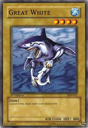 Great White (SDY-011) - Starter Deck: Yugi 1st Edition Starter Deck: Yugi Yugioh Single  Squirtle Squad Card Shop.