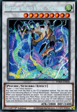 Virtual World Kyubi - Shenshen (PHRA-EN036) - Phantom Rage 1st Edition Phantom Rage Yugioh Single  Squirtle Squad Card Shop.