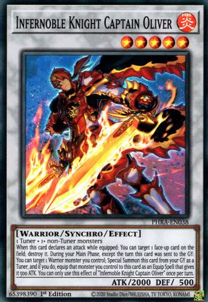 Infernoble Knight Captain Oliver (PHRA-EN038) - Phantom Rage 1st Edition Phantom Rage Yugioh Single  Squirtle Squad Card Shop.