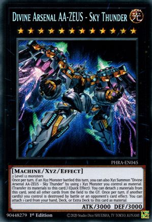 Divine Arsenal AA-ZEUS - Sky Thunder (PHRA-EN045) - Phantom Rage 1st Edition Phantom Rage Yugioh Single  Squirtle Squad Card Shop.