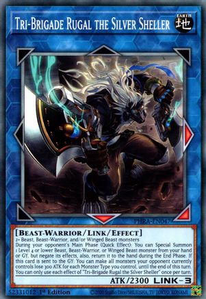 Tri-Brigade Rugal the Silver Sheller (PHRA-EN047) - Phantom Rage 1st Edition Phantom Rage Yugioh Single  Squirtle Squad Card Shop.