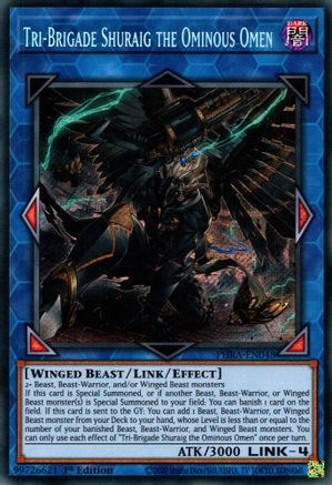Tri-Brigade Shuraig the Ominous Omen (PHRA-EN048) - Phantom Rage 1st Edition Phantom Rage Yugioh Single  Squirtle Squad Card Shop.