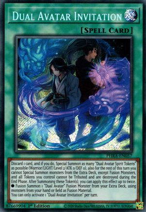 Dual Avatar Invitation (PHRA-EN057) - Phantom Rage 1st Edition Phantom Rage Yugioh Single  Squirtle Squad Card Shop.