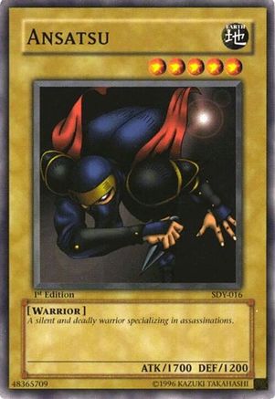 Ansatsu (SDY-016) - Starter Deck: Yugi 1st Edition Starter Deck: Yugi Yugioh Single  Squirtle Squad Card Shop.