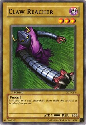 Claw Reacher (SDY-018) - Starter Deck: Yugi Unlimited Starter Deck: Yugi Yugioh Single  Squirtle Squad Card Shop.