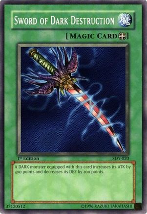 Sword of Dark Destruction (SDY-020) - Starter Deck: Yugi Unlimited Starter Deck: Yugi Yugioh Single  Squirtle Squad Card Shop.