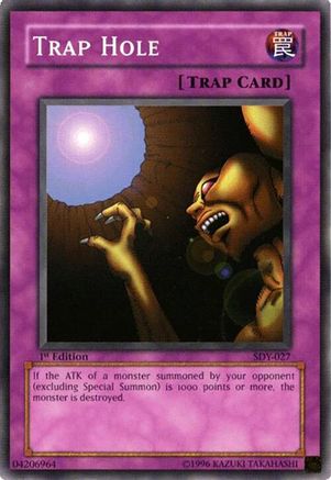Trap Hole (SDY-027) - Starter Deck: Yugi 1st Edition Starter Deck: Yugi Yugioh Single  Squirtle Squad Card Shop.