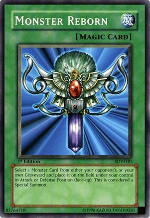 Monster Reborn (SDY-030) - Starter Deck: Yugi Unlimited Starter Deck: Yugi Yugioh Single  Squirtle Squad Card Shop.