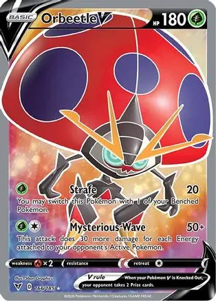 Orbeetle V (Full Art) 166  - Holofoil SWSH04 Vivid Voltage - Ultra Rare SWSH04: Vivid Voltage Pokemon Single  Squirtle Squad Card Shop.