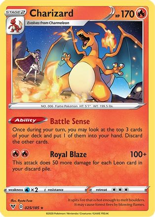 Charizard 025  SWSH04 Vivid Voltage - Rare SWSH04: Vivid Voltage Pokemon Single  Squirtle Squad Card Shop.