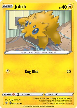 Joltik 055  - Reverse Holofoil SWSH04 Vivid Voltage - Common SWSH04: Vivid Voltage Pokemon Single  Squirtle Squad Card Shop.