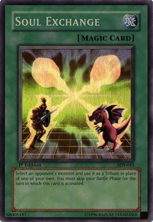 Soul Exchange (SDY-041) - Starter Deck: Yugi Unlimited Starter Deck: Yugi Yugioh Single  Squirtle Squad Card Shop.
