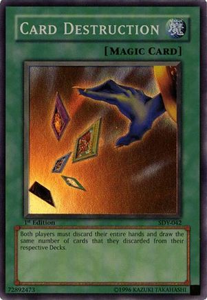 Card Destruction (SDY-042) - Starter Deck: Yugi 1st Edition Starter Deck: Yugi Yugioh Single  Squirtle Squad Card Shop.