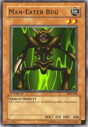 Man-Eater Bug (SDY-046) - Starter Deck: Yugi Unlimited Starter Deck: Yugi Yugioh Single  Squirtle Squad Card Shop.