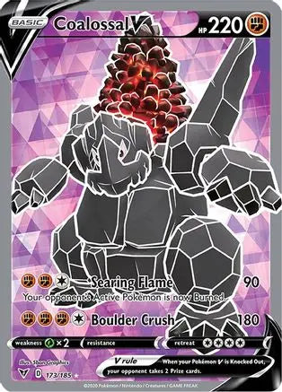 Coalossal V (Full Art) 173  - Holofoil SWSH04 Vivid Voltage - Ultra Rare SWSH04: Vivid Voltage Pokemon Single  Squirtle Squad Card Shop.
