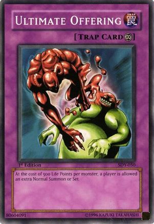 Ultimate Offering (SDY-050) - Starter Deck: Yugi Unlimited Starter Deck: Yugi Yugioh Single  Squirtle Squad Card Shop.