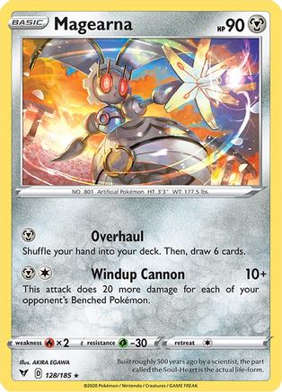 Magearna 128  - Holofoil SWSH04 Vivid Voltage - Holo Rare SWSH04: Vivid Voltage Pokemon Single  Squirtle Squad Card Shop.