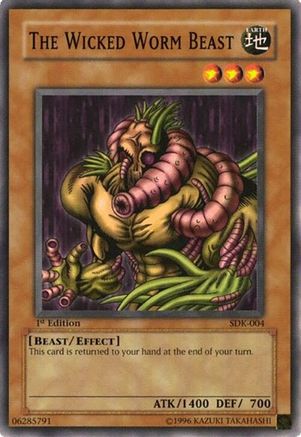 The Wicked Worm Beast (SDK-004) - Starter Deck: Kaiba 1st Edition Starter Deck: Kaiba Yugioh Single  Squirtle Squad Card Shop.
