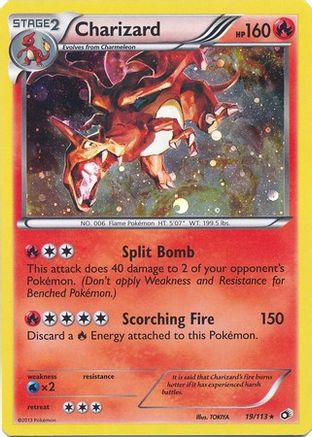 Charizard (Cosmos Holo) 019/113  - Holofoil Miscellaneous Cards & Products - Promo Miscellaneous Cards & Products Pokemon Single  Squirtle Squad Card Shop.