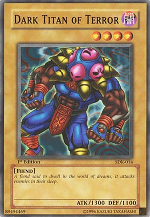 Dark Titan of Terror (SDK-014) - Starter Deck: Kaiba 1st Edition Starter Deck: Kaiba Yugioh Single  Squirtle Squad Card Shop.
