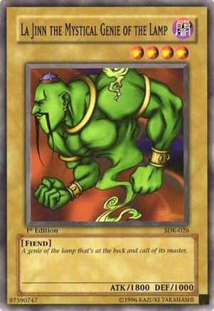 La Jinn the Mystical Genie of the Lamp (SDK-026) - Starter Deck: Kaiba 1st Edition Starter Deck: Kaiba Yugioh Single  Squirtle Squad Card Shop.