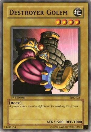 Destroyer Golem (SDK-028) - Starter Deck: Kaiba 1st Edition Starter Deck: Kaiba Yugioh Single  Squirtle Squad Card Shop.