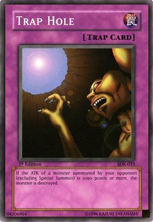 Trap Hole (SDK-033) - Starter Deck: Kaiba 1st Edition Starter Deck: Kaiba Yugioh Single  Squirtle Squad Card Shop.