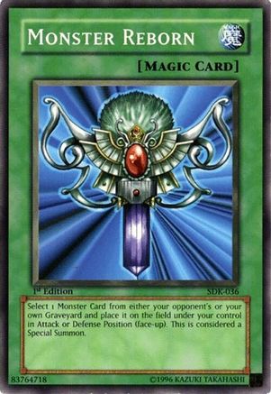 Monster Reborn (SDK-036) - Starter Deck: Kaiba Unlimited Starter Deck: Kaiba Yugioh Single  Squirtle Squad Card Shop.