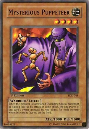 Mysterious Puppeteer (SDK-043) - Starter Deck: Kaiba 1st Edition Starter Deck: Kaiba Yugioh Single  Squirtle Squad Card Shop.