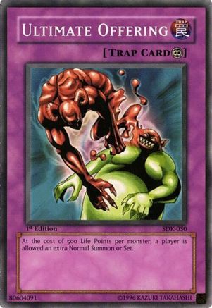 Ultimate Offering (SDK-050) - Starter Deck: Kaiba Unlimited Starter Deck: Kaiba Yugioh Single  Squirtle Squad Card Shop.