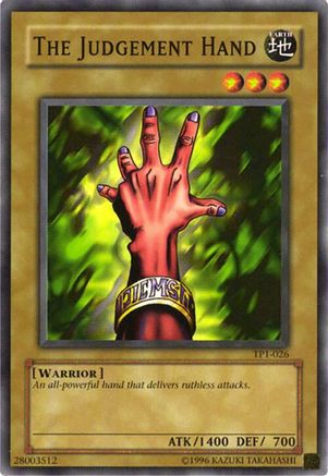 The Judgement Hand (TP1-026) - Tournament Pack 1 Unlimited Tournament Pack 1 Yugioh Single  Squirtle Squad Card Shop.