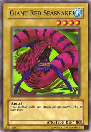 Giant Red Seasnake (TP2-003) - Tournament Pack 2 Unlimited Tournament Pack 2 Yugioh Single  Squirtle Squad Card Shop.